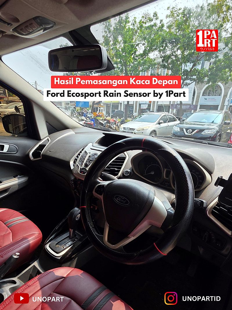 Kaca Depan Mobil Ford EcoSport / Eco Sport2013-ON Slot Rain Sensor Terima Pemasangan by unoPart ID - foto 2
