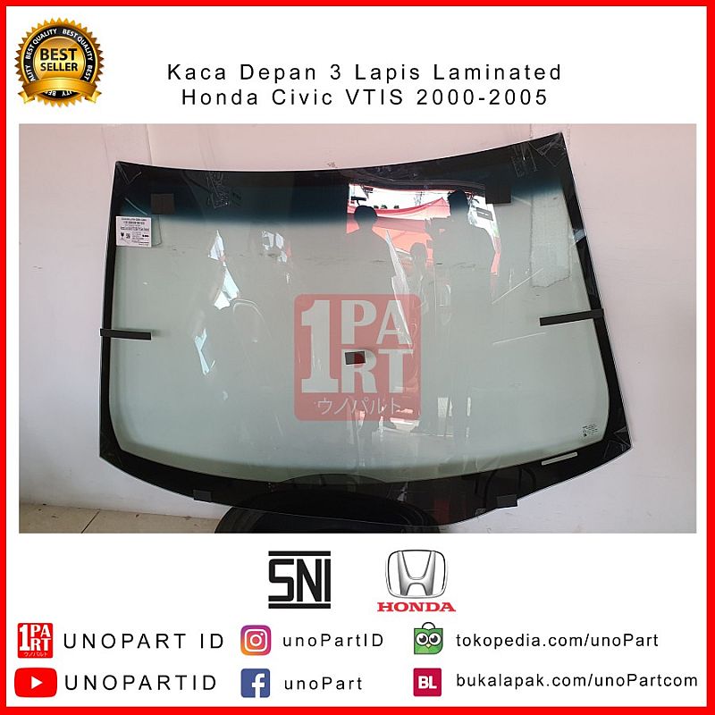 Kaca Depan Mobil Honda Civic VTIS VTI 2000-2005 S5A Century SNI DOT - foto 2