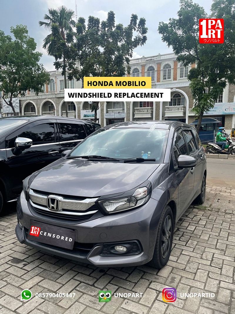 Kaca Depan Mobil Honda Mobilio / Brio 2012-ON Mulia Glass Original SNI - foto 5