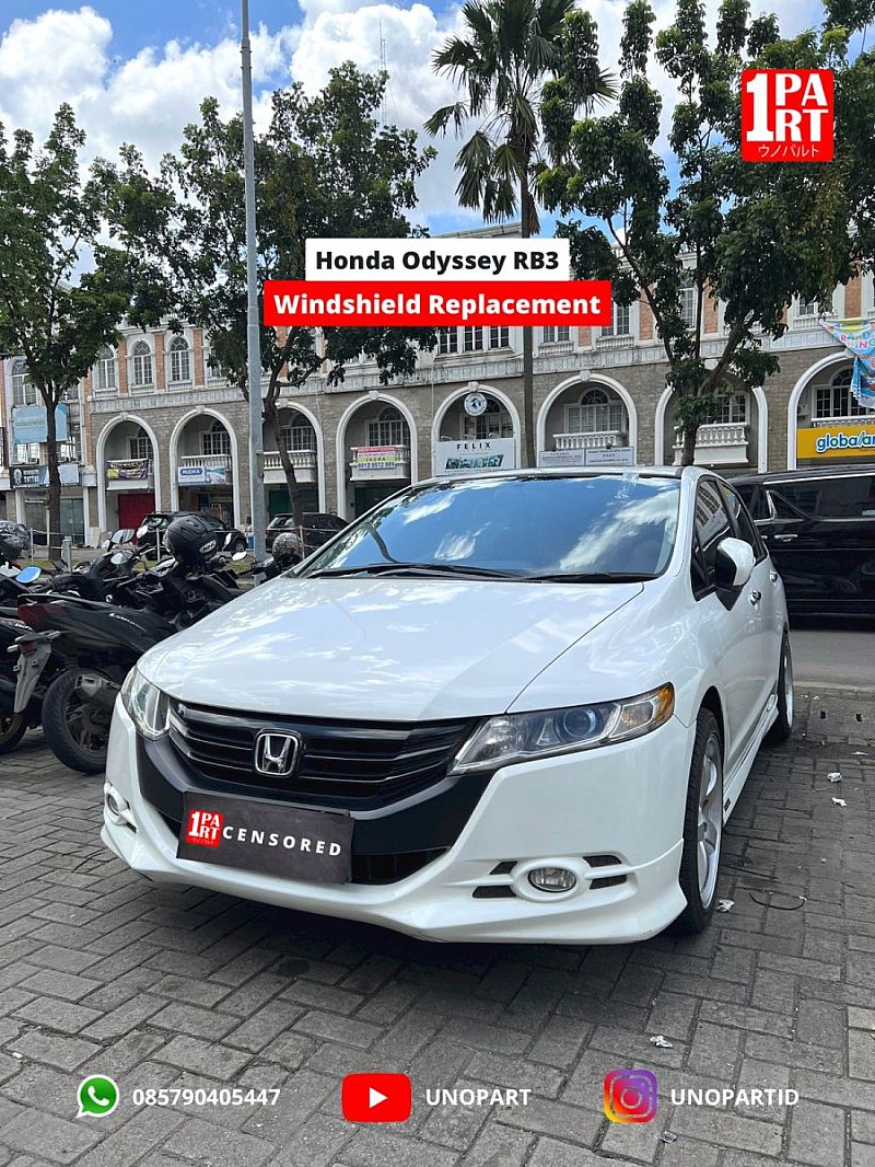 Kaca Depan Mobil Honda Odyssey 2009-2013 4th Gen RB3-RB4 - foto 4