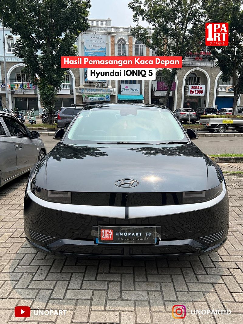 Kaca Depan Mobil Hyundai Ioniq 5 Model Sensor Terima Pemasangan by unoPart ID - foto 2