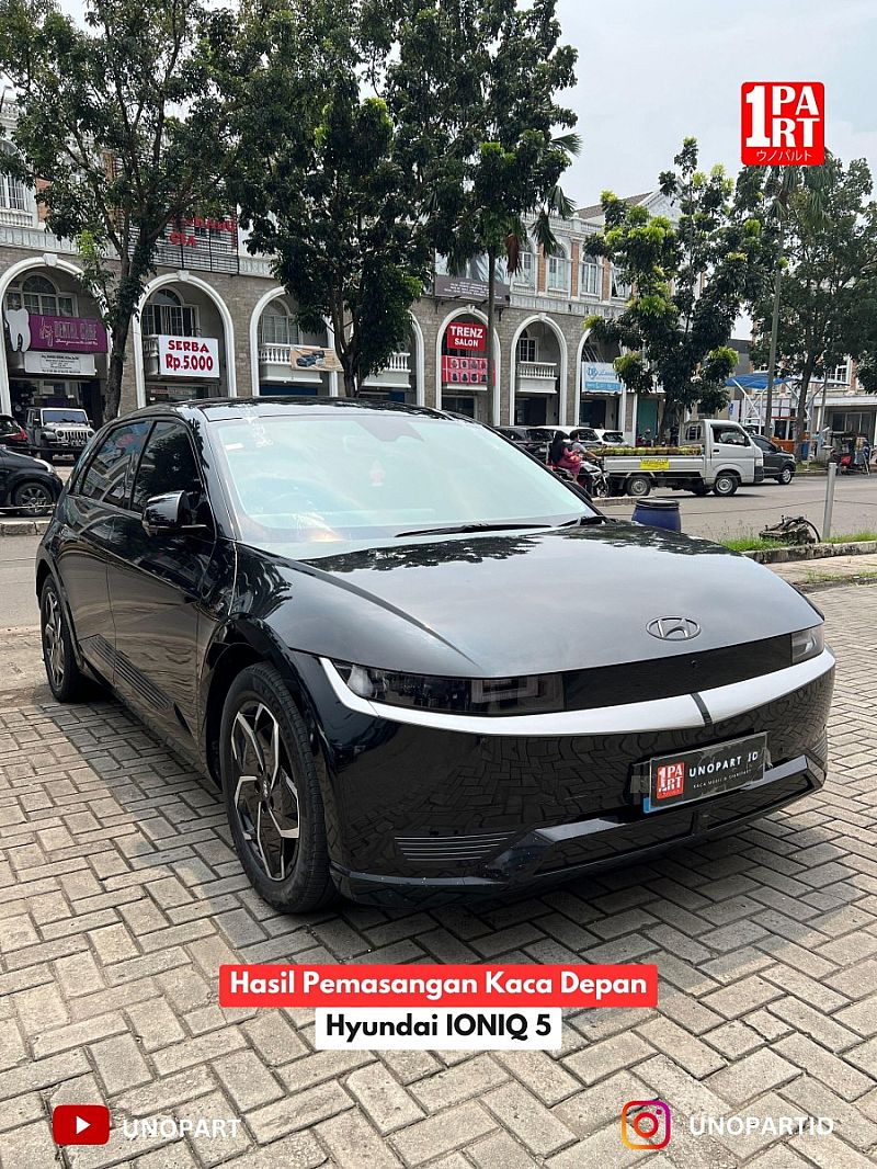 Kaca Depan Mobil Hyundai Ioniq 5 Model Sensor Terima Pemasangan by unoPart ID - foto 3