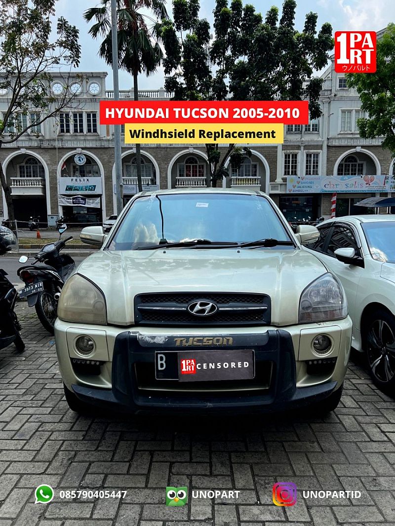Kaca Depan Mobil Hyundai Tucson 2005-2010 - foto 4