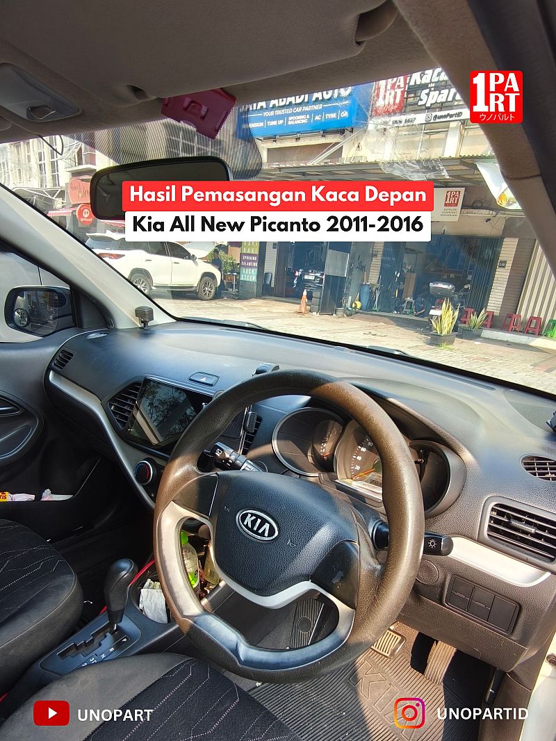 Kaca Depan Mobil Kia All New Picanto 2011-2016 Terima Pemasangan by unoPart ID Spesialis Kaca Mobil - foto 2