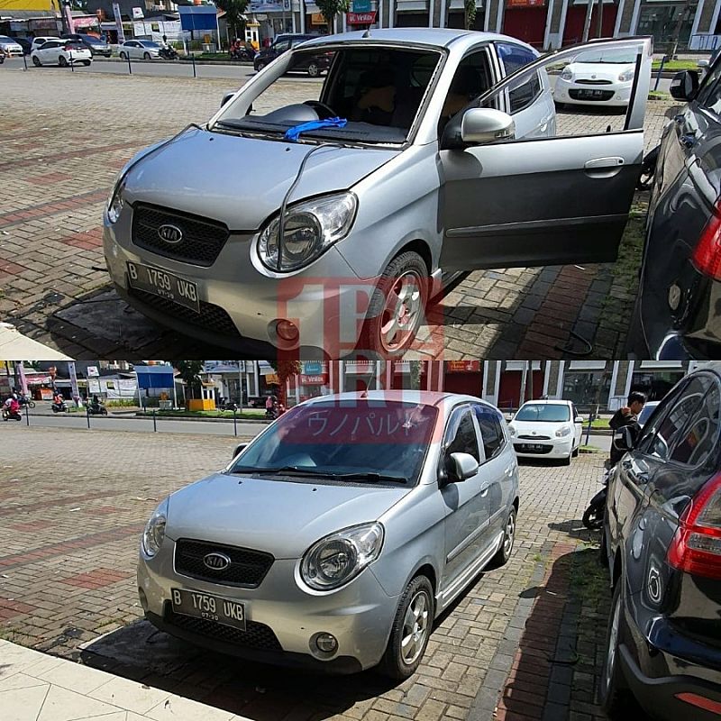 Kaca Depan Mobil Kia Picanto 2004-2011 Gen 1 Original Replacement - foto 2