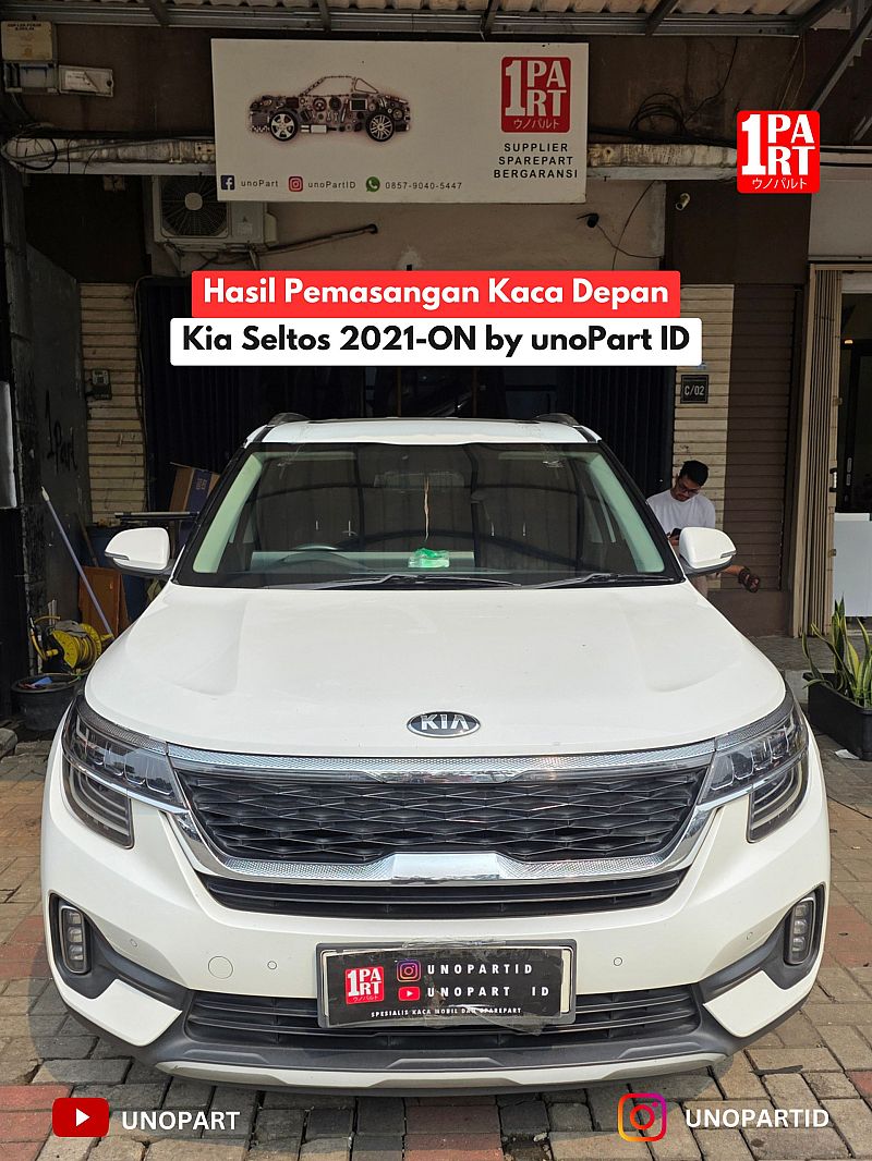 Kaca Depan Mobil Kia Seltos 2021-ON 100% Baru Terima Pemasangan by unoPart ID | Spesialis Kaca Mobil Jujur - foto 5