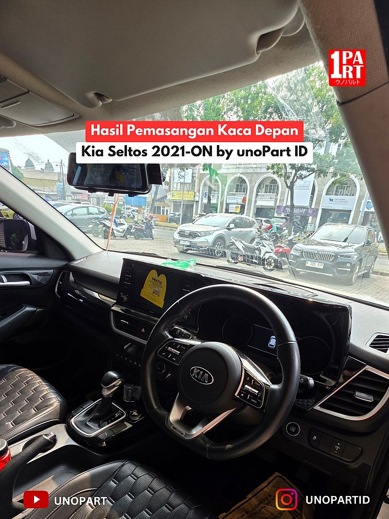 Kaca Depan Mobil Kia Seltos 2021-ON 100% Baru Terima Pemasangan by unoPart ID | Spesialis Kaca Mobil Jujur - foto 3
