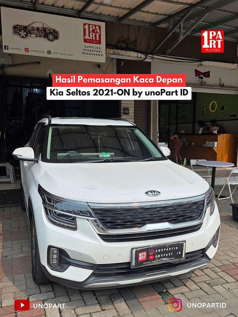 Kaca Depan Mobil Kia Seltos 2021-ON 100% Baru Terima Pemasangan by unoPart ID | Spesialis Kaca Mobil Jujur - foto 4