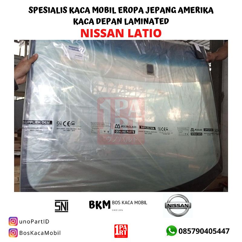 Kaca Depan Mobil Laminated Nissan latio SNI Terima Pemasangan - foto 3