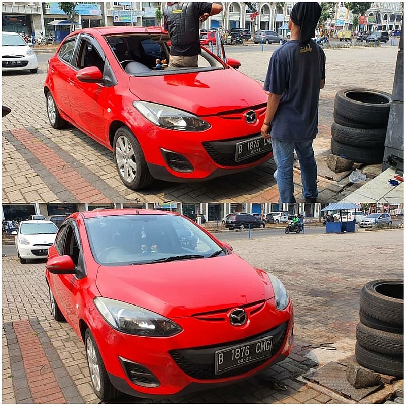 Kaca Depan Mobil Mazda 2 2009-2013 Hatchback Original Replacement - foto 3