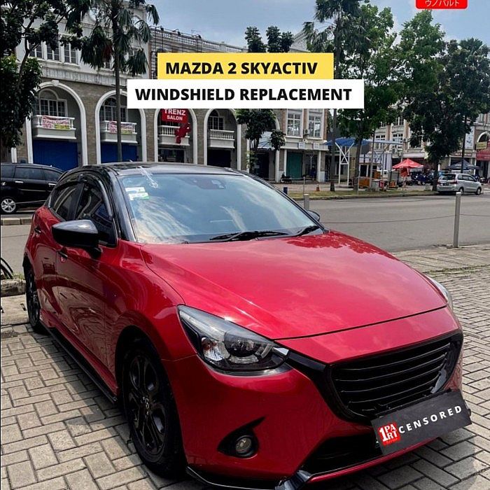 Kaca Depan Mobil Mazda 2 2014- Skyactiv Rain Sensor Hatchback List - foto 4