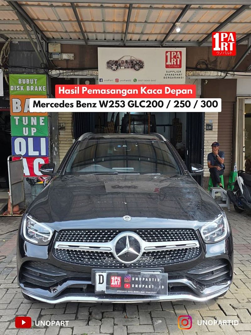 Kaca Depan Mobil Mercedes Benz / Mercy GLC 200 / GLC 250 / GLC 300 W253 Terima Pemasangan by unoPart ID - foto 3