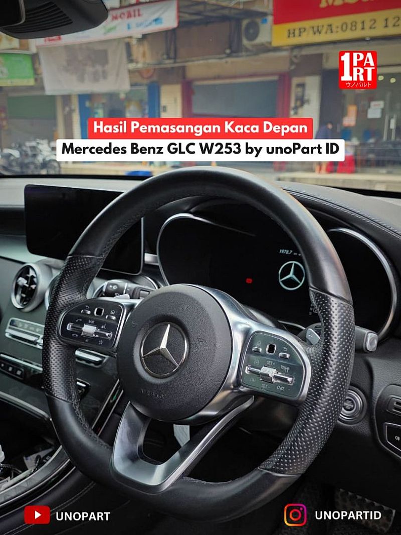 Kaca Depan Mobil Mercedes Benz Mercy GLC W253 2016-2022 Terima Pemasangan by unoPart ID - foto 2