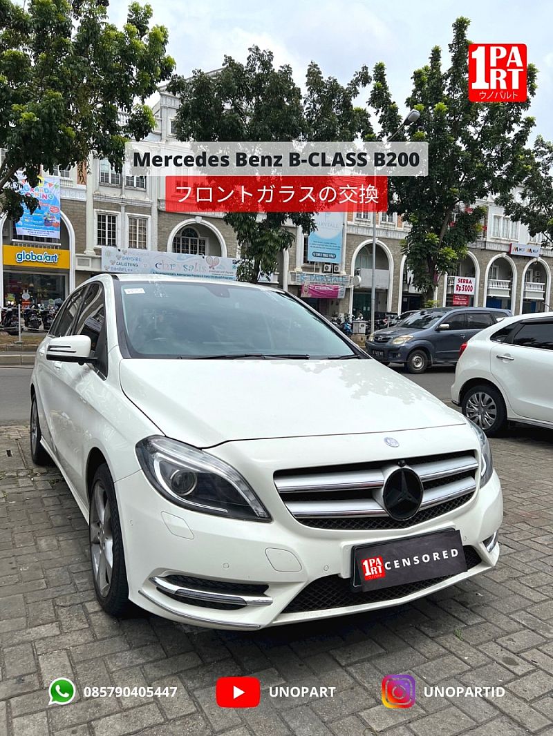 Kaca Depan Mobil Mercedes-Benz B200 B-Class 2011-2017 W246 - foto 4