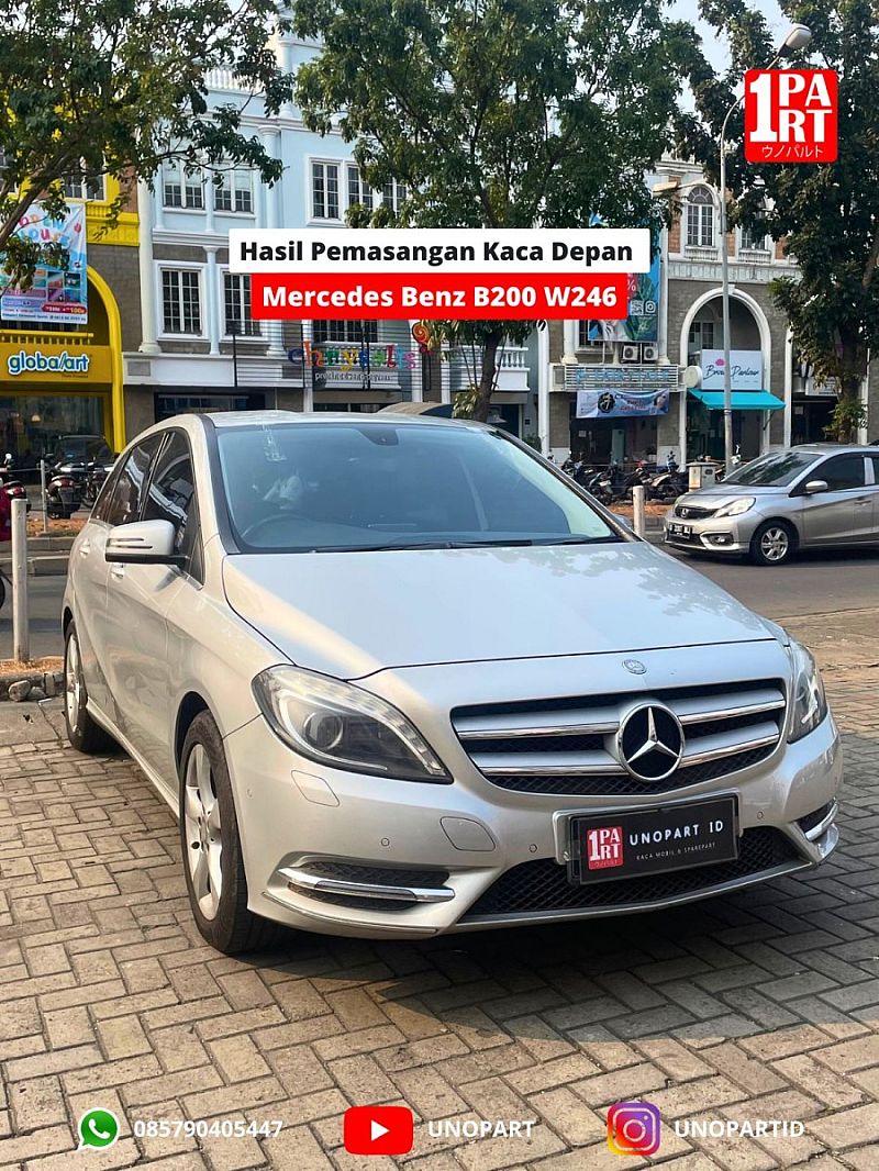 Kaca Depan Mobil Mercedes-Benz B200 B-Class 2011-2017 W246 - foto 2