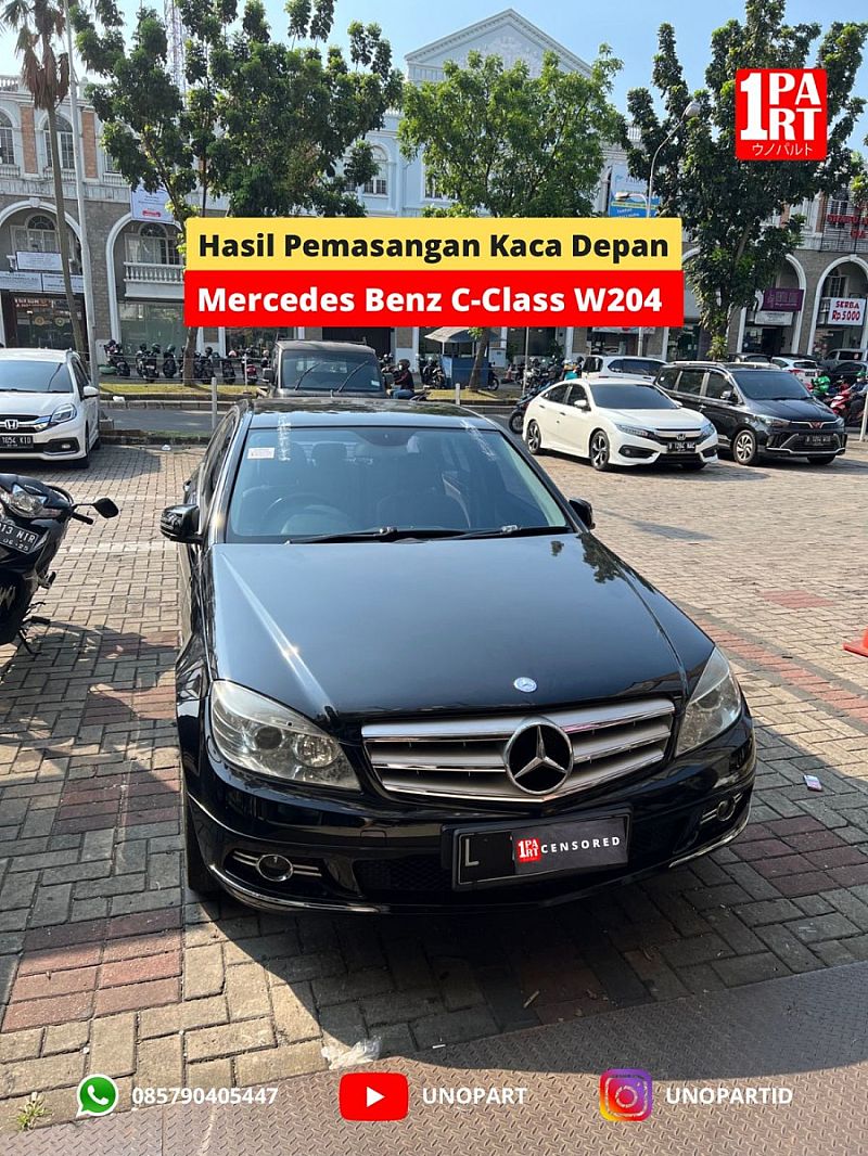 Kaca Depan Mobil Mercedes-Benz C-Class 2007-2014 W204 OEM Replacement - foto 5
