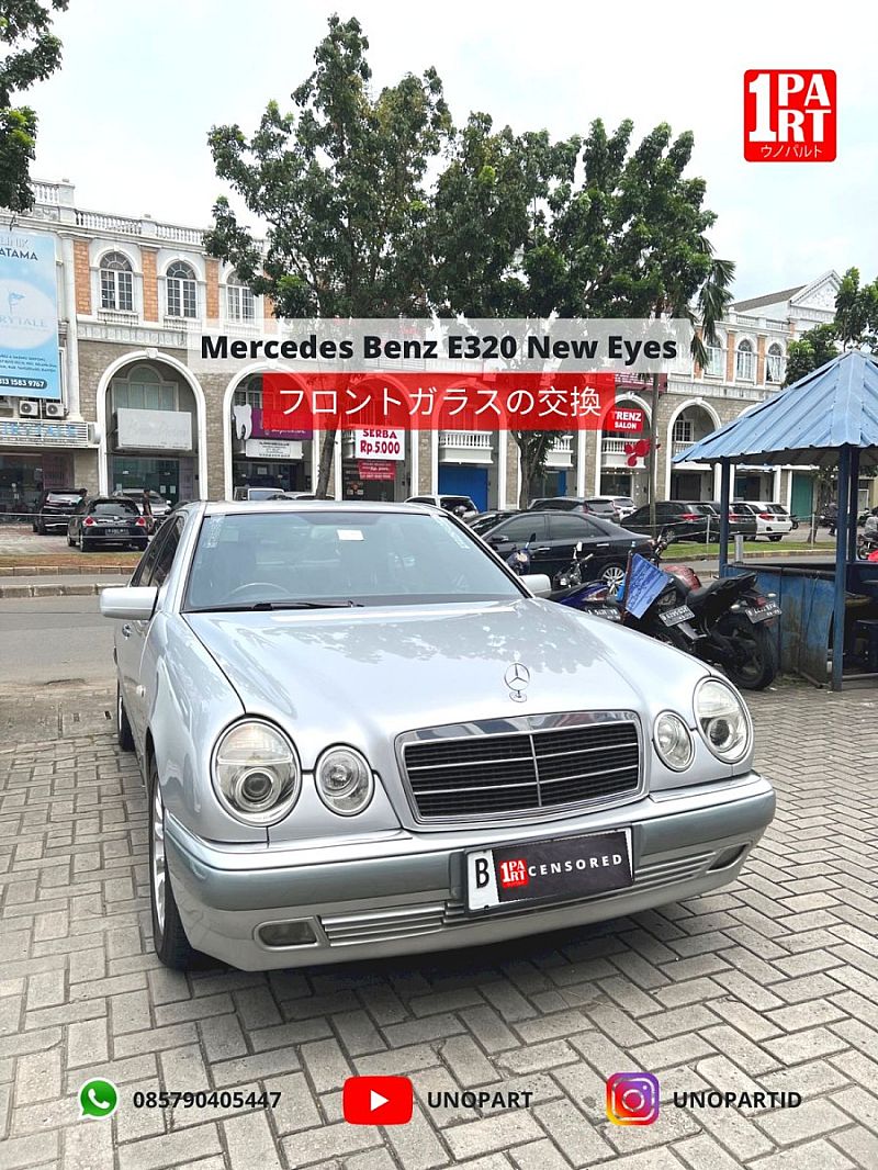 Kaca Depan Mobil Mercedes-Benz E-Class 1995-2002 W210 Original Quality - foto 3
