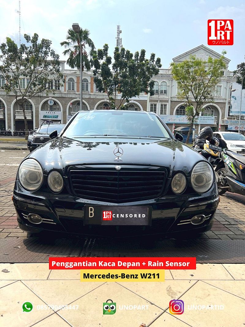 Kaca Depan Mobil Mercedes-Benz E-Class 2002-2009 W211 Original Quality - foto 2