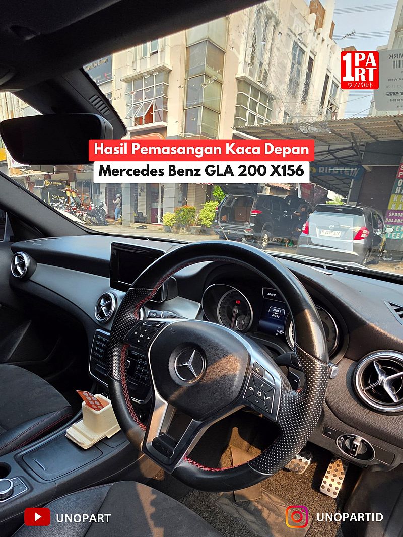 Kaca Depan Mobil Mercy / Mercedes Benz CLA200 / GLA200 W156 X156 / W176 / W177 100% Baru Terima Pemasangan by unoPart ID - foto 2