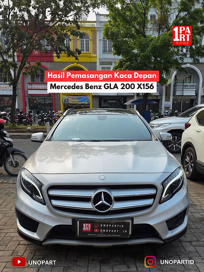 Kaca Depan Mobil Mercy / Mercedes Benz CLA200 / GLA200 W156 X156 / W176 / W177 100% Baru Terima Pemasangan by unoPart ID - foto 3