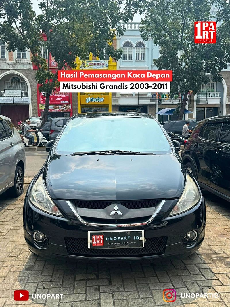 Kaca Depan Mobil Mitsubishi Grandis 2003-2011 EZ45 NA4W Terima Pemasangan Real Pict & Video Real Results - foto 2