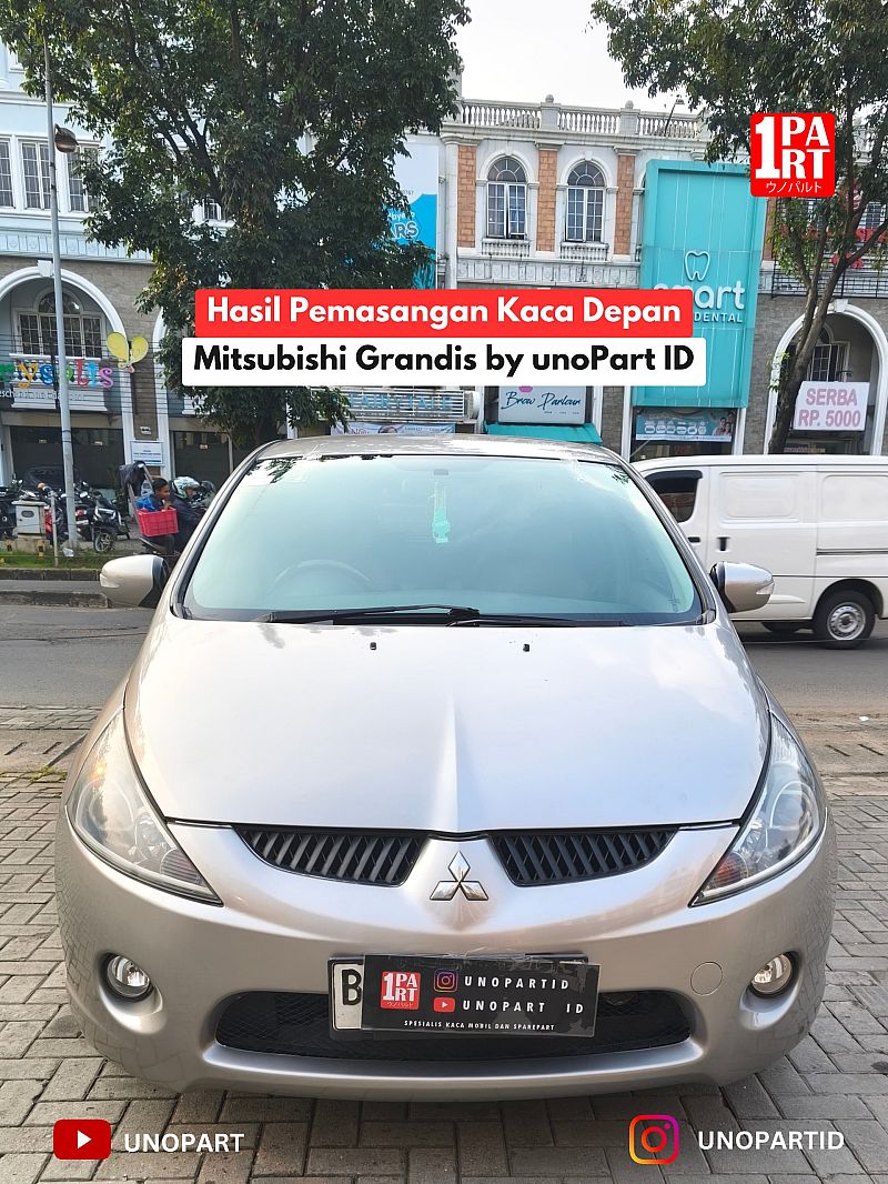 Kaca Depan Mobil Mitsubishi Grandis 2003-2011 EZ45 NA4W Terima Pemasangan Real Pict & Video Real Results - foto 3