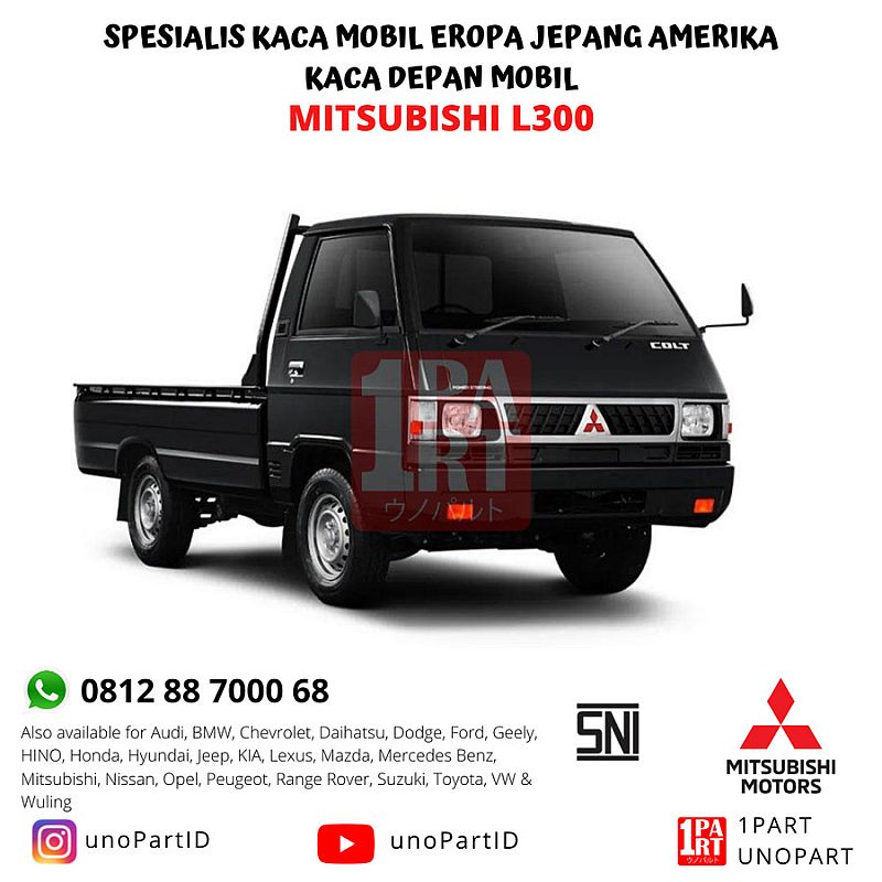 Kaca Depan Mobil Mitsubishi L300 SNI Menerima Pemasangan by unoPart - foto 4