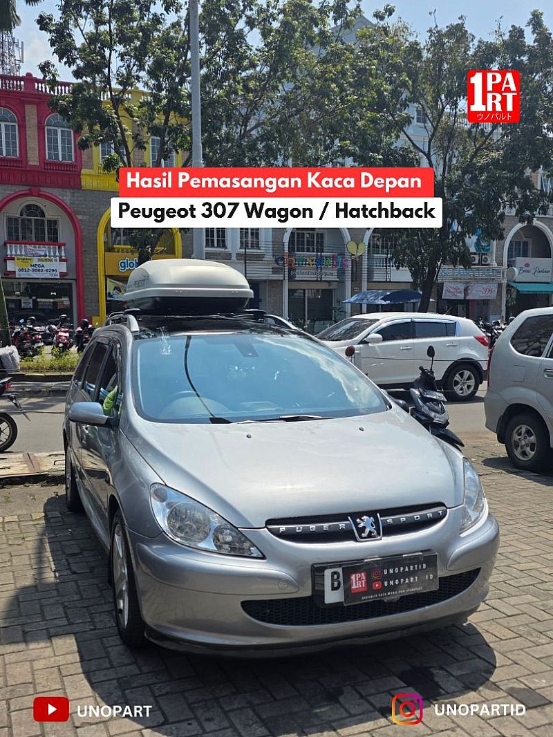 Kaca Depan Mobil Peugeot 307 2001-2008 SW Wagon RS Kotak Terima Pemasangan by unoPart ID - foto 2