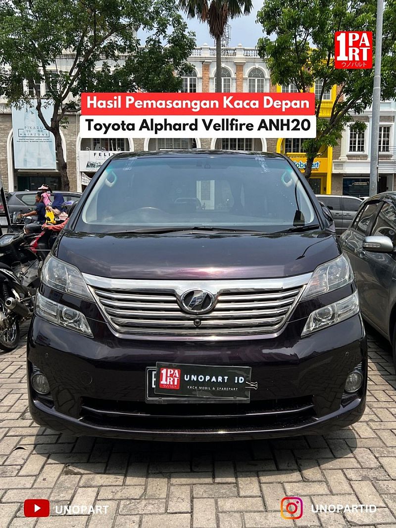Kaca Depan Mobil Toyota Alphard Vellfire 2008-2015 ANH20 2nd Gen SNI - foto 3