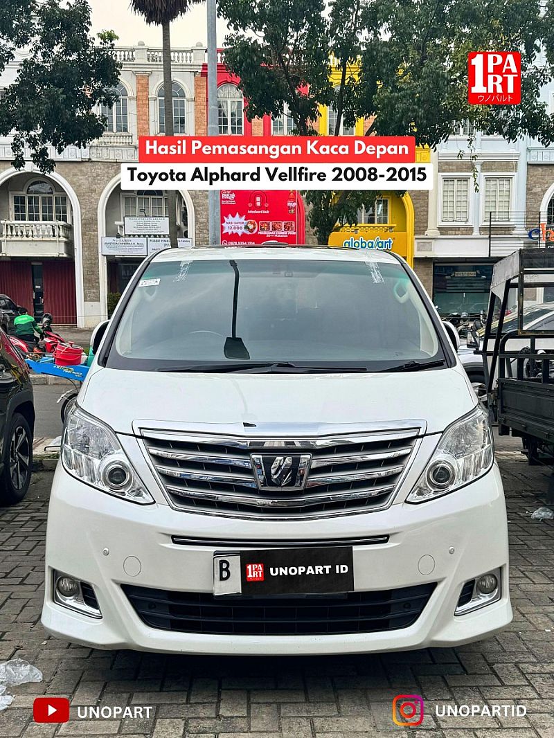 Kaca Depan Mobil Toyota Alphard Vellfire 2008-2015 ANH20 2nd Gen SNI - foto 7