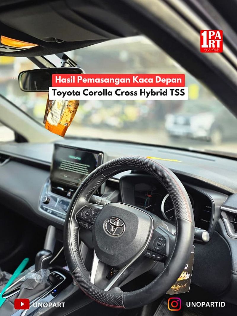 Kaca Depan Mobil Toyota Corolla Cross Hybrid Sensor Terima Pemasangan by unoPart ID - foto 3