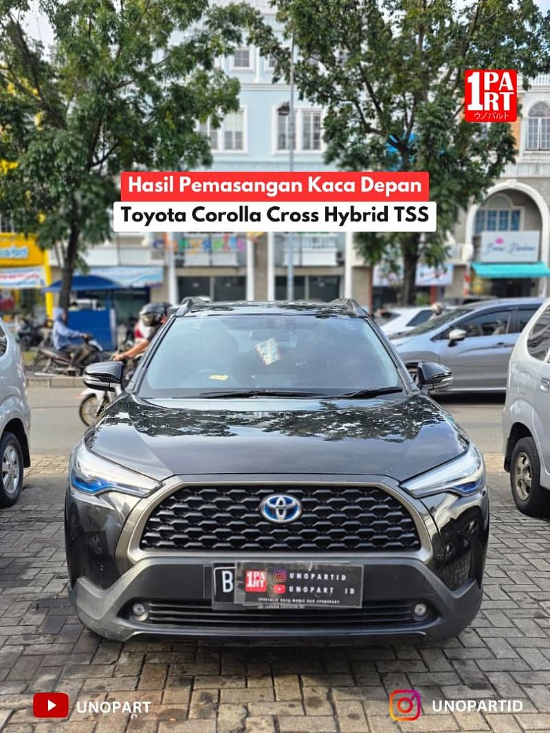Kaca Depan Mobil Toyota Corolla Cross Hybrid Sensor Terima Pemasangan by unoPart ID - foto 2
