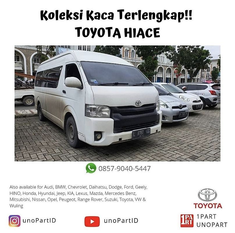 Kaca Depan Mobil Toyota Hiace 04-18 RH200 RR11 SNI & DOT-459 USA - foto 3
