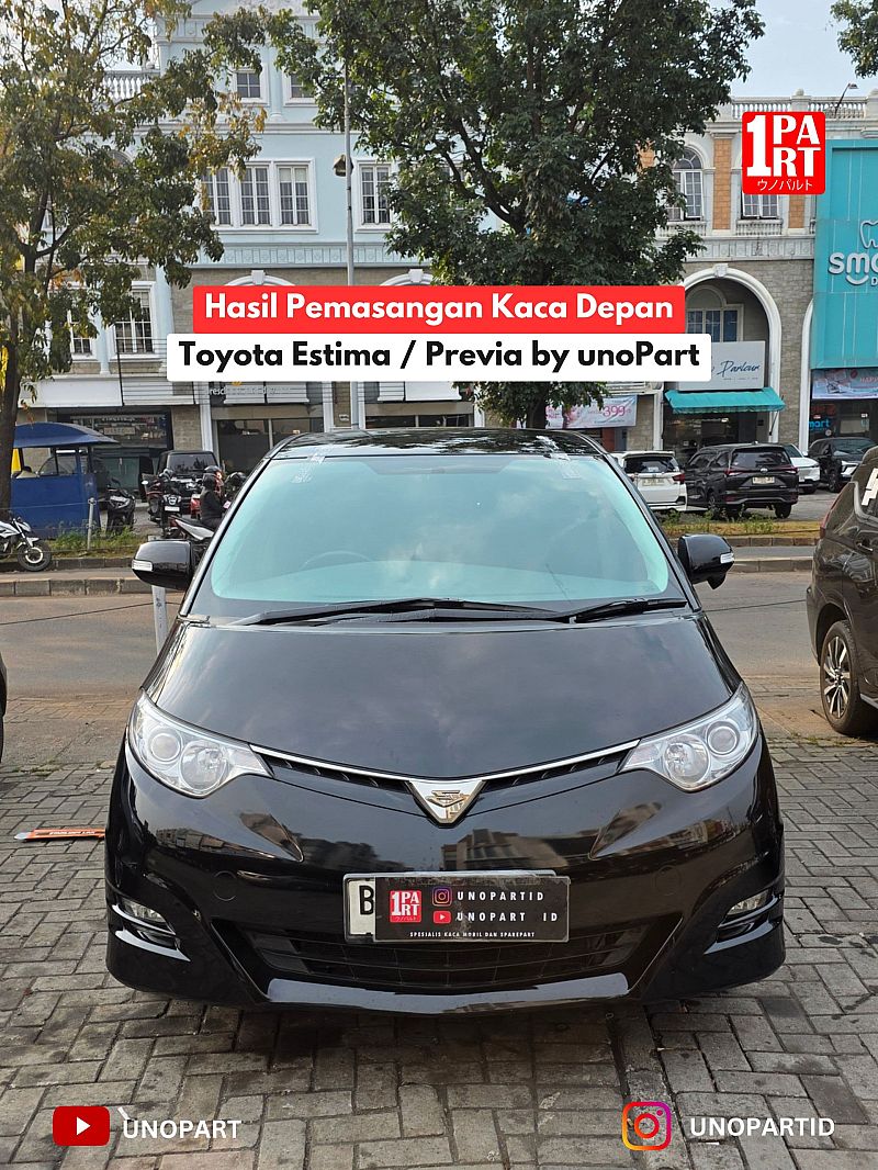 Kaca Depan Mobil Toyota Previa & Estima 2006-ON Terima Pemasangan by unoPart ID | Spesialis Kaca Mobil Jujur - foto 2