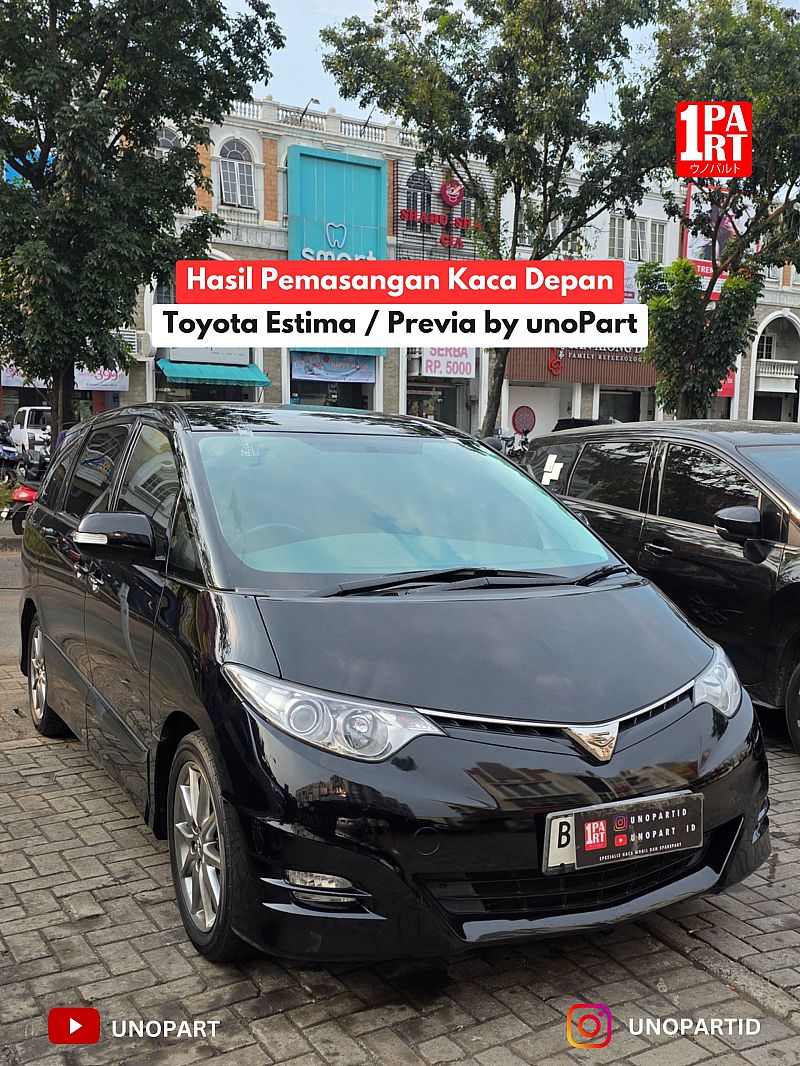 Kaca Depan Mobil Toyota Previa & Estima 2006-ON Terima Pemasangan by unoPart ID | Spesialis Kaca Mobil Jujur - foto 3