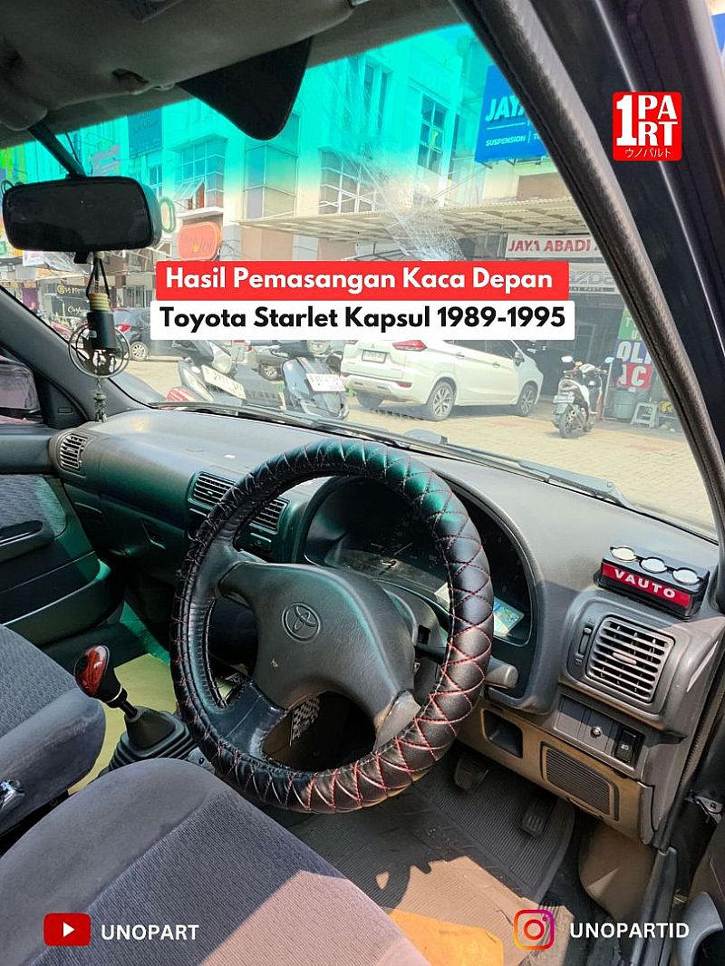 Kaca Depan Mobil Toyota Starlet Hatchback KP80 1989-1995 SNI & DOT-459 Terima Pemasangan by unoPart ID - foto 2