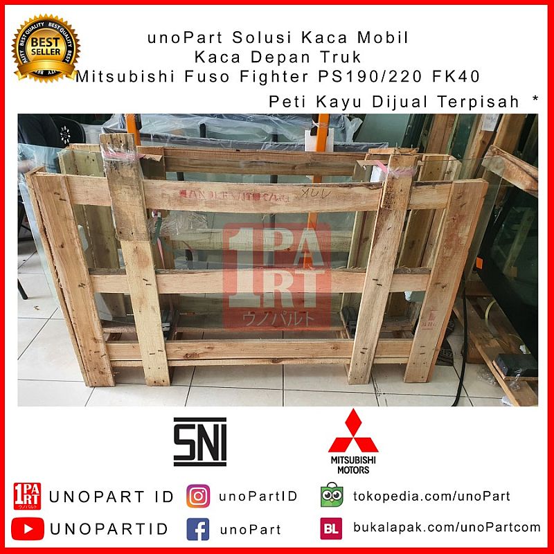 Kaca Depan Mobil Truk Mitsubishi Fuso Fighter FK40 1982- by XYG Glass - foto 4