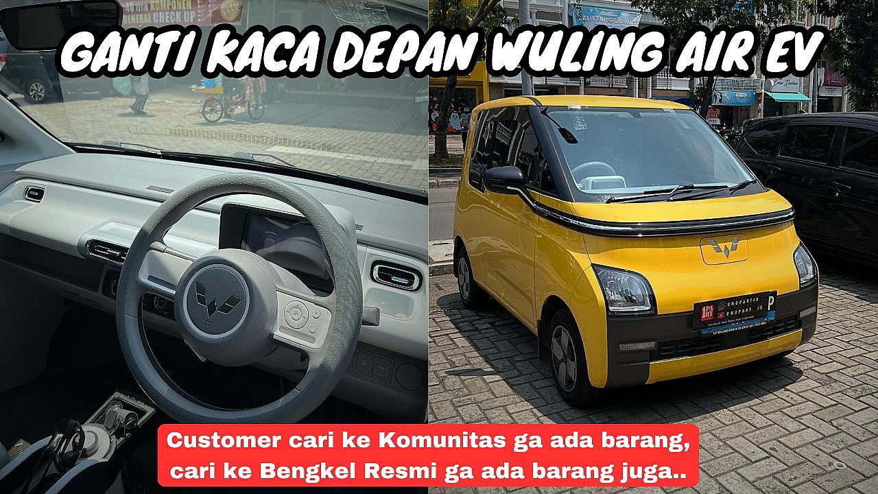Kaca Depan Mobil Wuling Air EV Terima Pemasangan by unoPart ID - foto 4