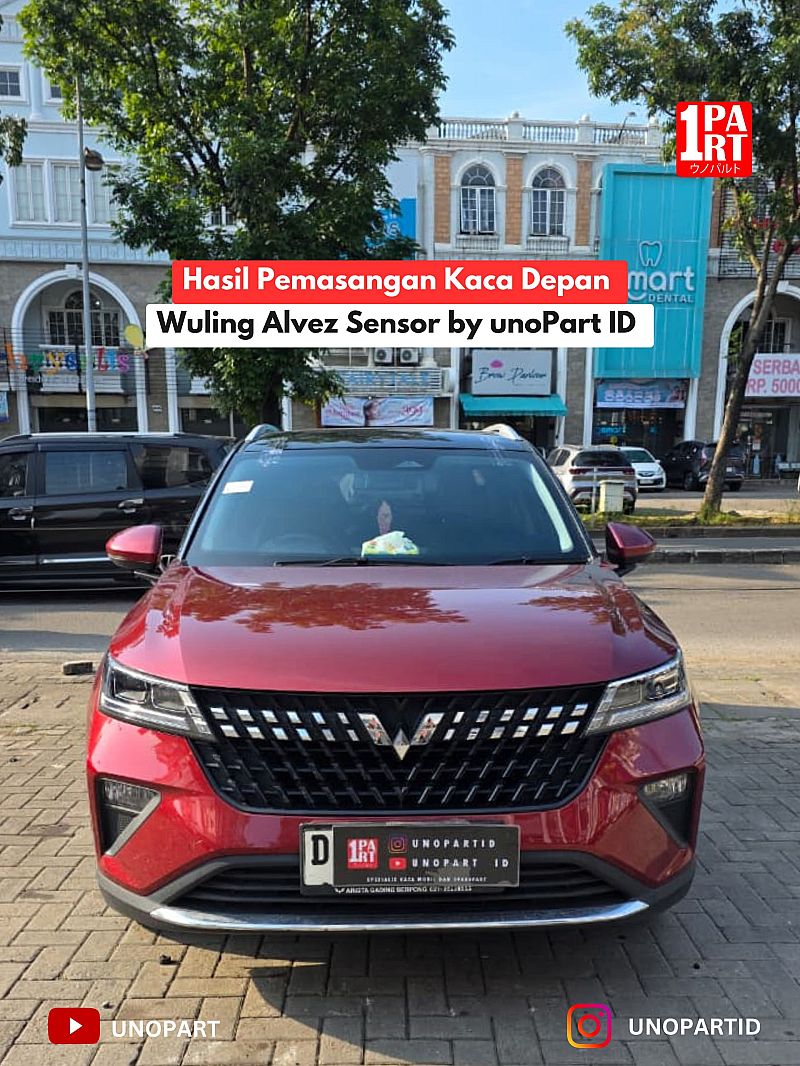 Kaca Depan Mobil Wuling Alvez Model Sensor Terima Pemasangan by unoPart ID - foto 3