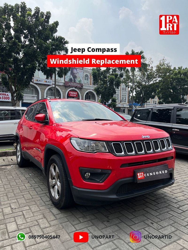 Kaca Depan Model Sensor Jeep Compass 2017-ON SNI DOT by unoPart ID - foto 2