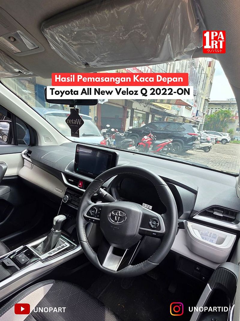 Kaca Depan Original Toyota All New Veloz Q 2022-ON Terima Pemasangan by unoPart ID - foto 2