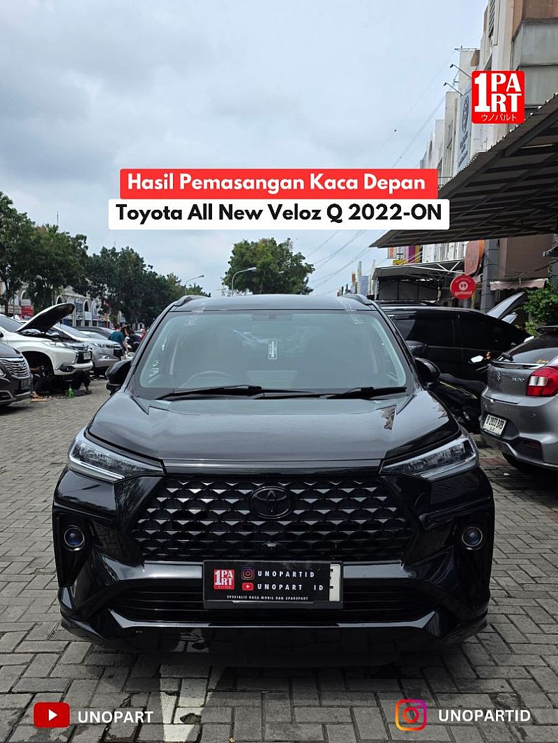 Kaca Depan Original Toyota All New Veloz Q 2022-ON Terima Pemasangan by unoPart ID - foto 3