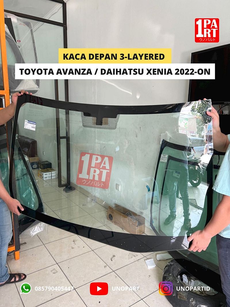 Kaca Depan Original Toyota Avanza Xenia Veloz 2022 Mulia Glass - foto 5