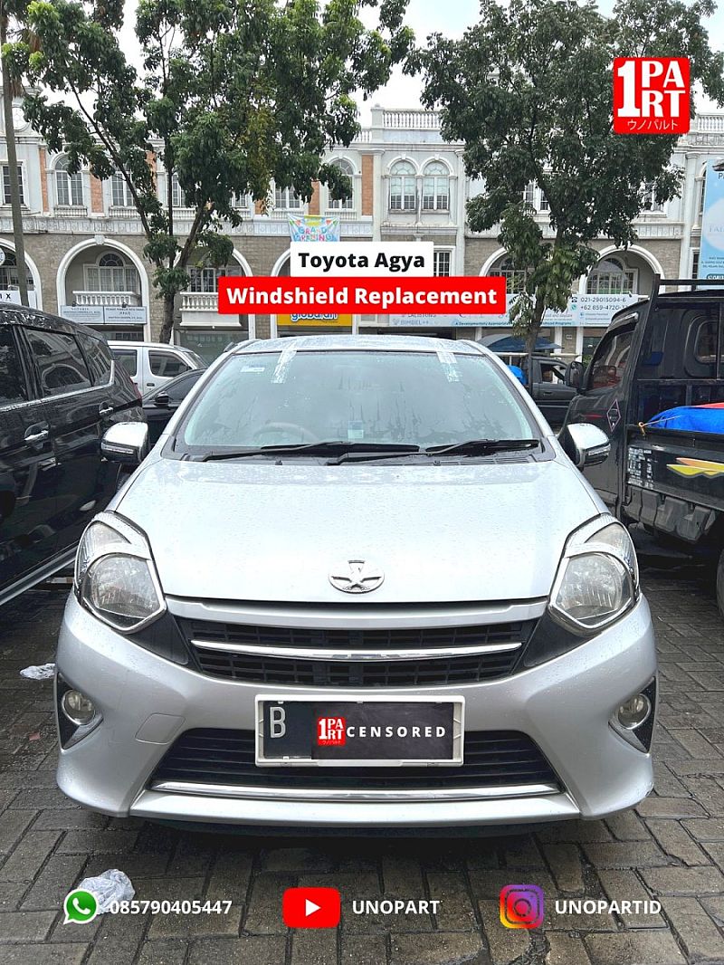Kaca Depan Toyota Agya Daihatsu Ayla Original Mulia Glass SNI - foto 3