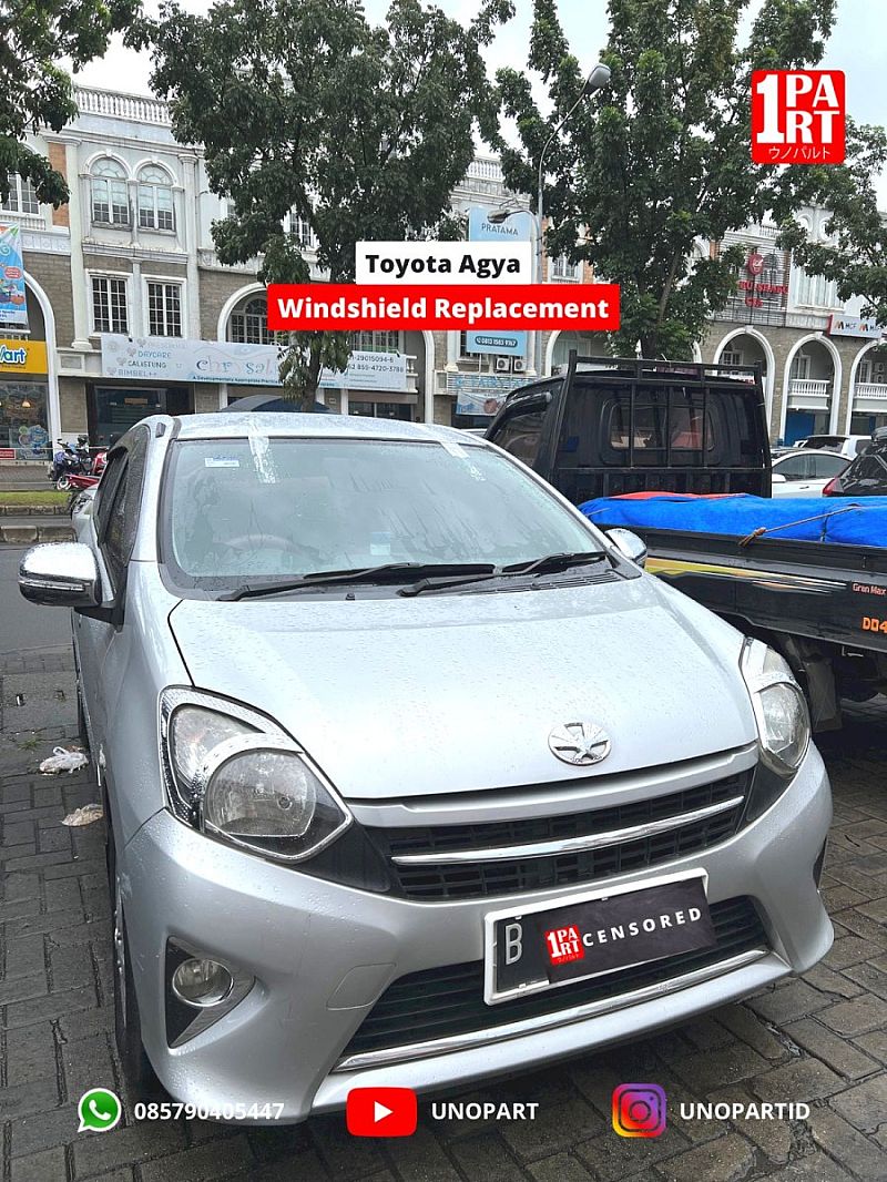 Kaca Depan Toyota Agya Daihatsu Ayla Original Mulia Glass SNI - foto 4