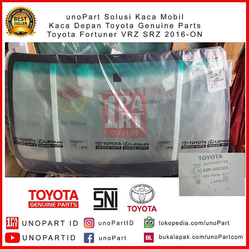 Kaca Depan Toyota Fortuner VRZ SRZ & Hilux 2016-ON Toyota Genuine Part - foto 5