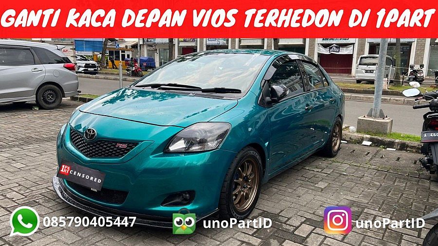 Kaca Depan Toyota Vios Limo 2007-2012 Gen 2 Terima Pemasangan - foto 5