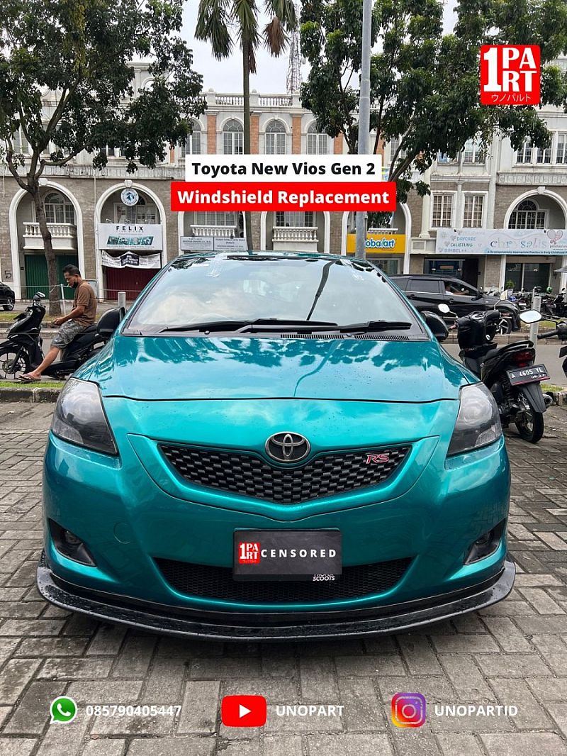 Kaca Depan Toyota Vios Limo 2007-2012 Gen 2 Terima Pemasangan - foto 2