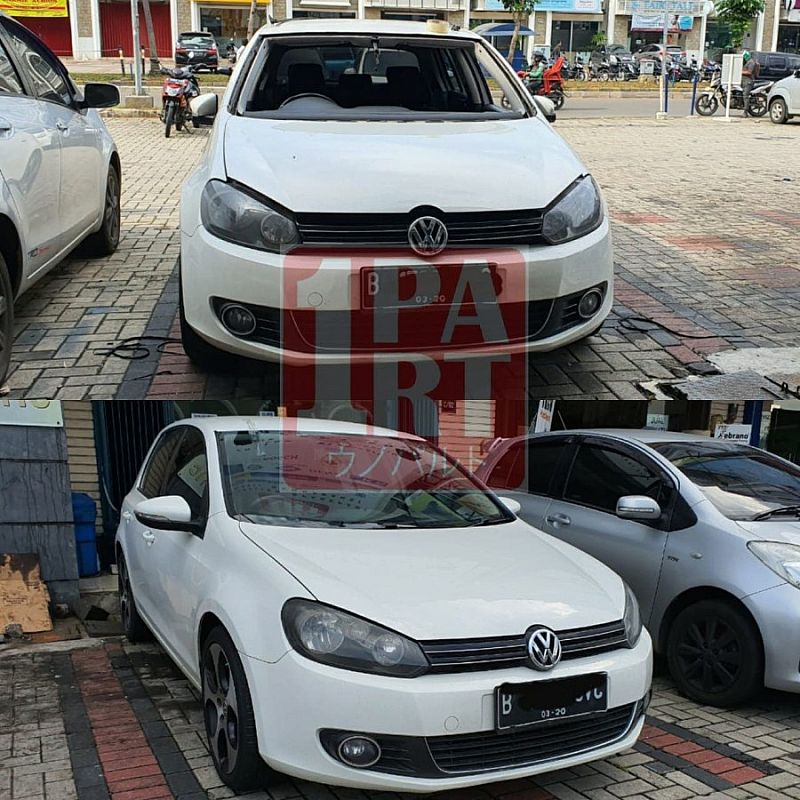 Kaca Depan VW Golf MK6 Hatchback 2008-2012 SNI & DOT-459 & E4 Euro - foto 3