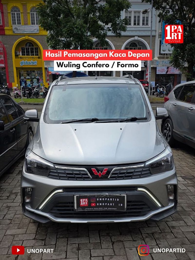 Kaca Depan Wuling Confero / Formo Merk Asahimas / AGC Terima Pemasangan by unoPart ID Standar SNI, Eropa & Amerika - foto 2